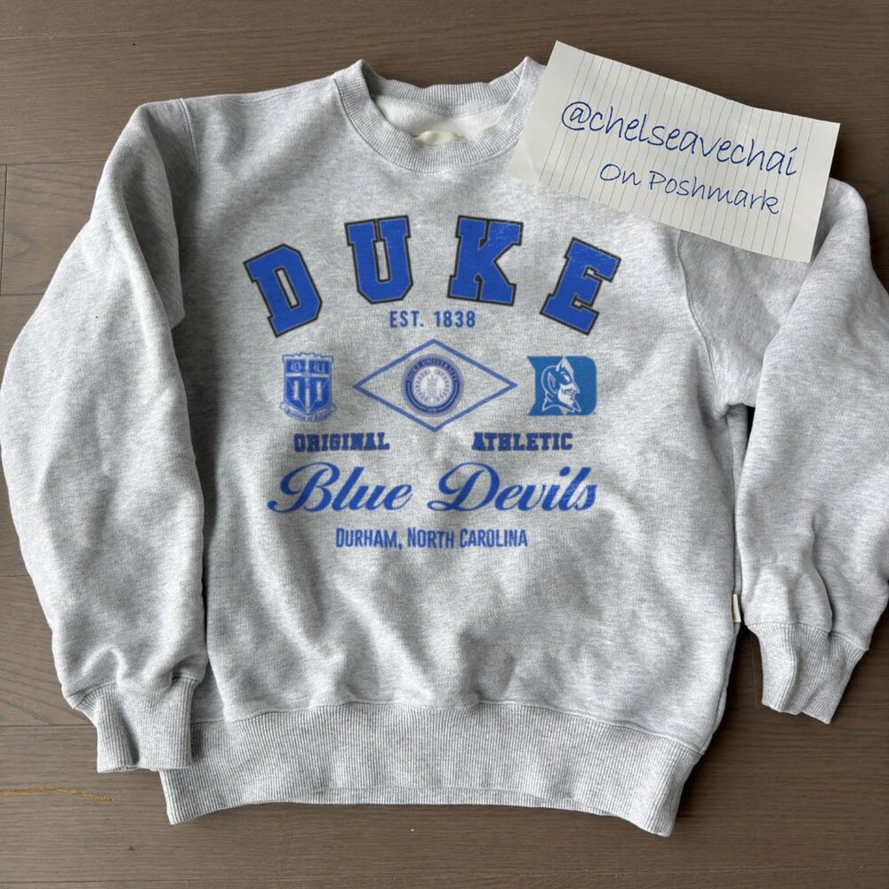 Vintage Duke Blue Devils Basketball Sweatshirt, Duke University Men Women Shirt
